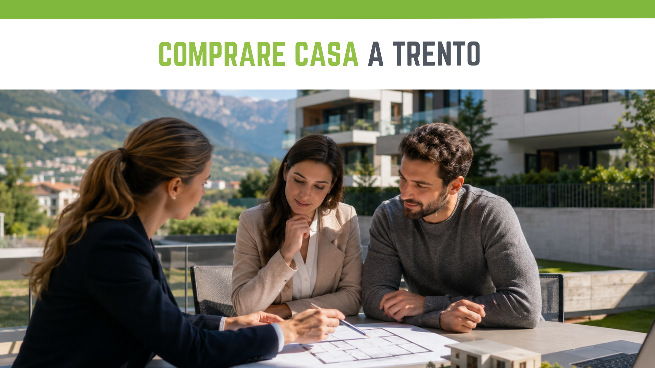Una giovane coppia con l'intenzione di comprare una casa a Trento